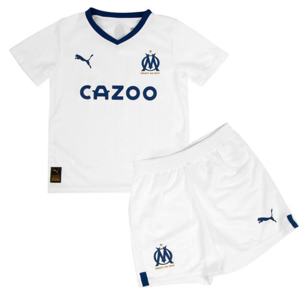 New 22/23 Olympique Marseille Home Kit Kids, Age 2-14 - Adonis Jersey