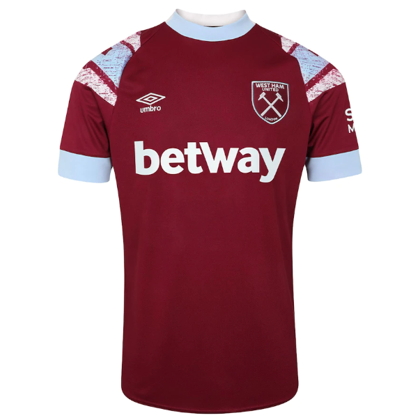 west ham home shirt 2022-23