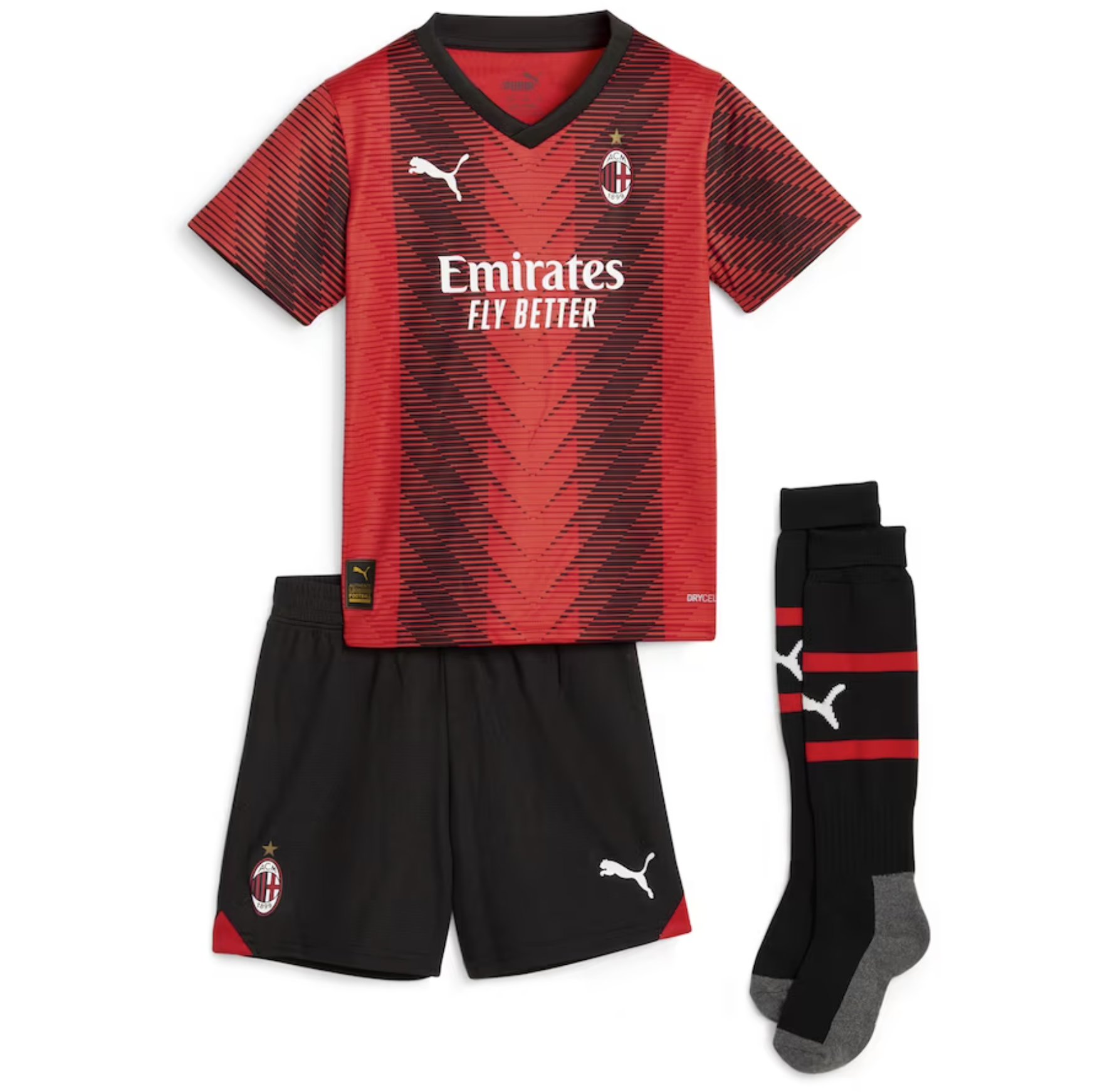 AC milan home kit kids 2023-24